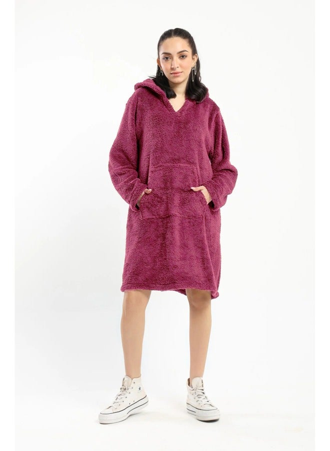 OR HOODED DRESS - KANGAROO POCKET - Image 1