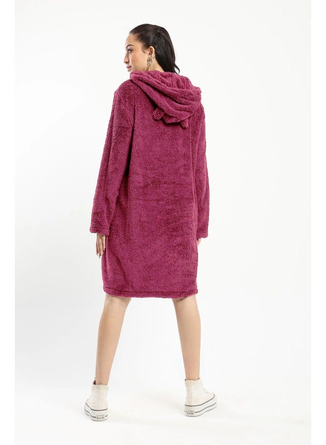OR HOODED DRESS - KANGAROO POCKET - Image 3