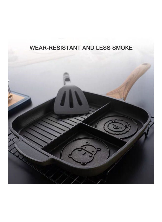 إسكدنيا مقلاة بان كيك مربعة الشكل أسود 30*28*5cm/11.8*11*2inسم - Image 4