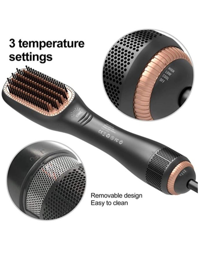 ELTRAZONE Hair Dryer Styler Volumizer Brush Salon Styler for Straightening Negative Ion Ceramic Blow Dryer Brush - Image 3