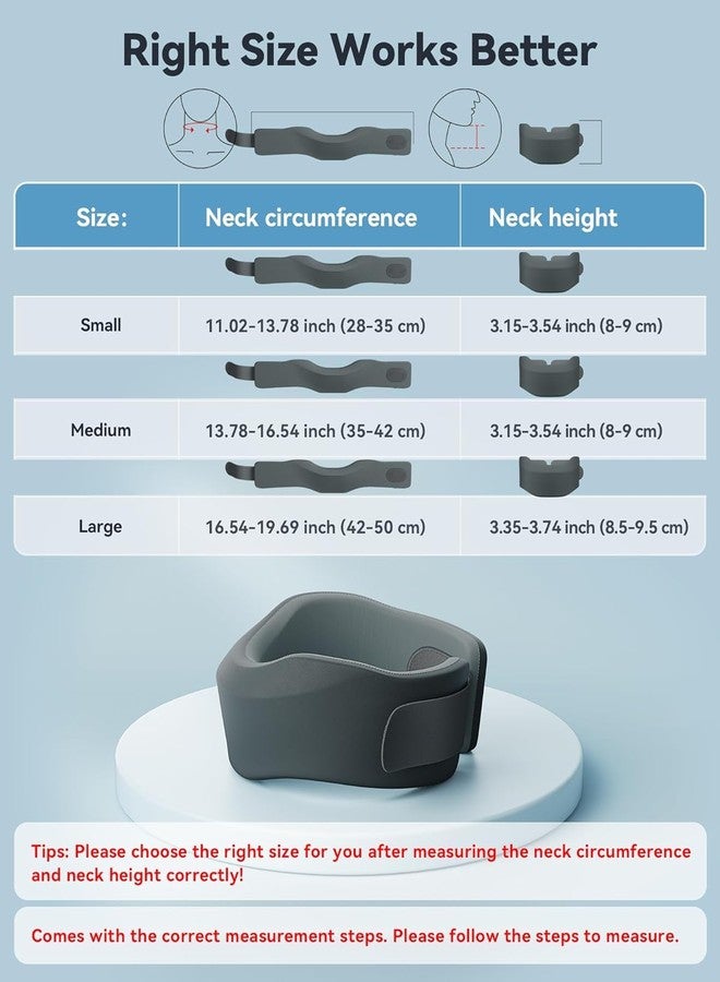 Dr Helix Grey Neck Support Belt - Adjustable Cervical Collar for Neck Pain Relief & Posture Support - Ideal for Neck Strain, Whiplash, and Post-Surgery Recovery - (Pack of - 1) - Image 4