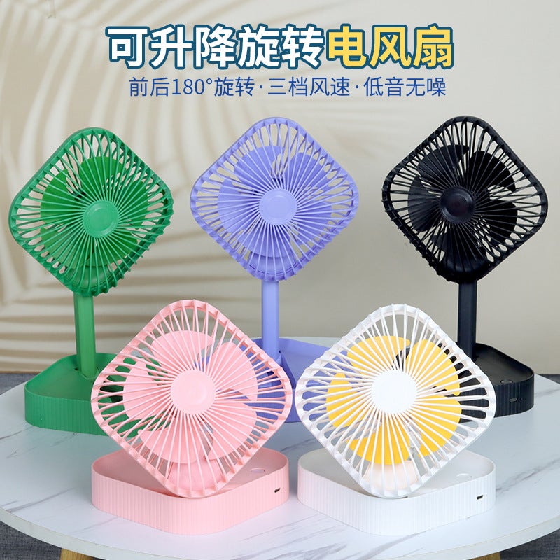 Desk Mini Folding Telescopic Usb Rechargeable Fan Portable Fan Manufacturer - Image 4