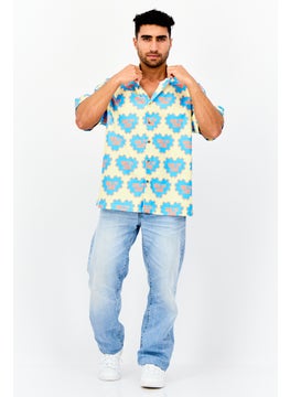 Asos Design Men Oversized Short Sleeves Allover Print Casual Shirt, Multicolor  - Image 4
