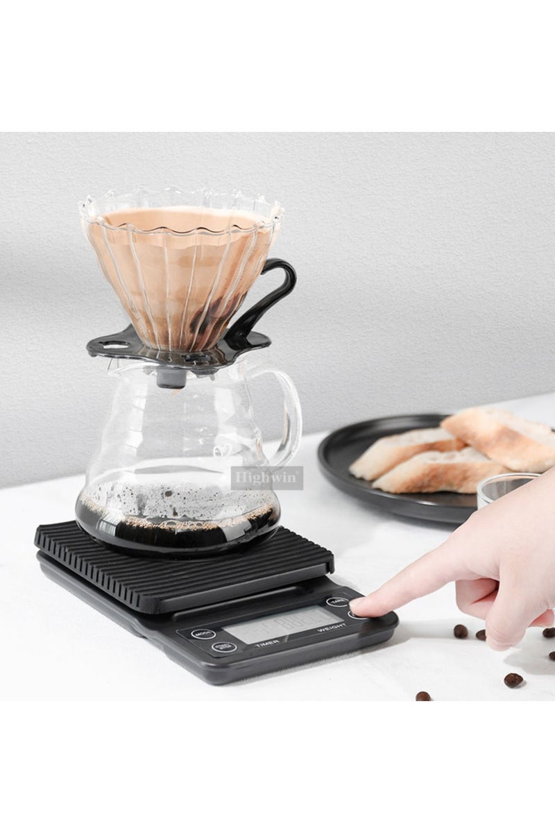 دينكس طقم قهوة يدوية دنكس 12 قطعة، مطحنة قهوة يدوية، طقم هدايا قهوة بالتنقيط للسفر في الهواء الطلق - Image 5