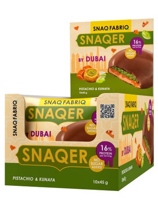 Snaqer Protein Cookie Pistachio & Kunafa Flavor by Dubai No Sugar Added 10x45g - pzsku/Z5C2BB048F2912F8AD075Z/45/1748504315/a0f6ddbb-cf23-442d-8a25-101348d8b89b