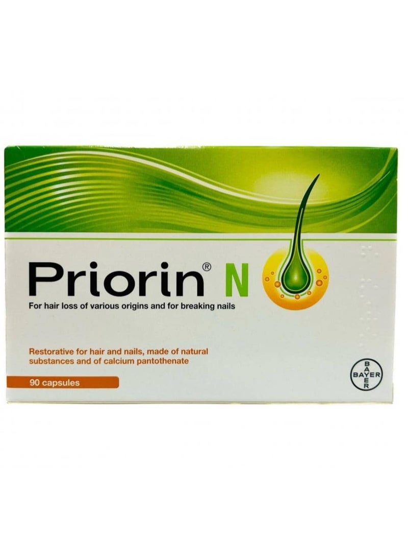 BAYER Priorin N Capsules for Hair Growth 90 Capsules