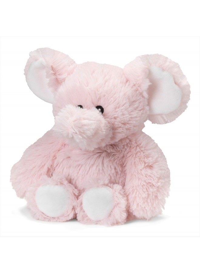 Warmies Intelex Warmies Microwavable French Lavender Scented Plush, Jr. Elephant, Pink, 6" x 2" x 4" - Image 1