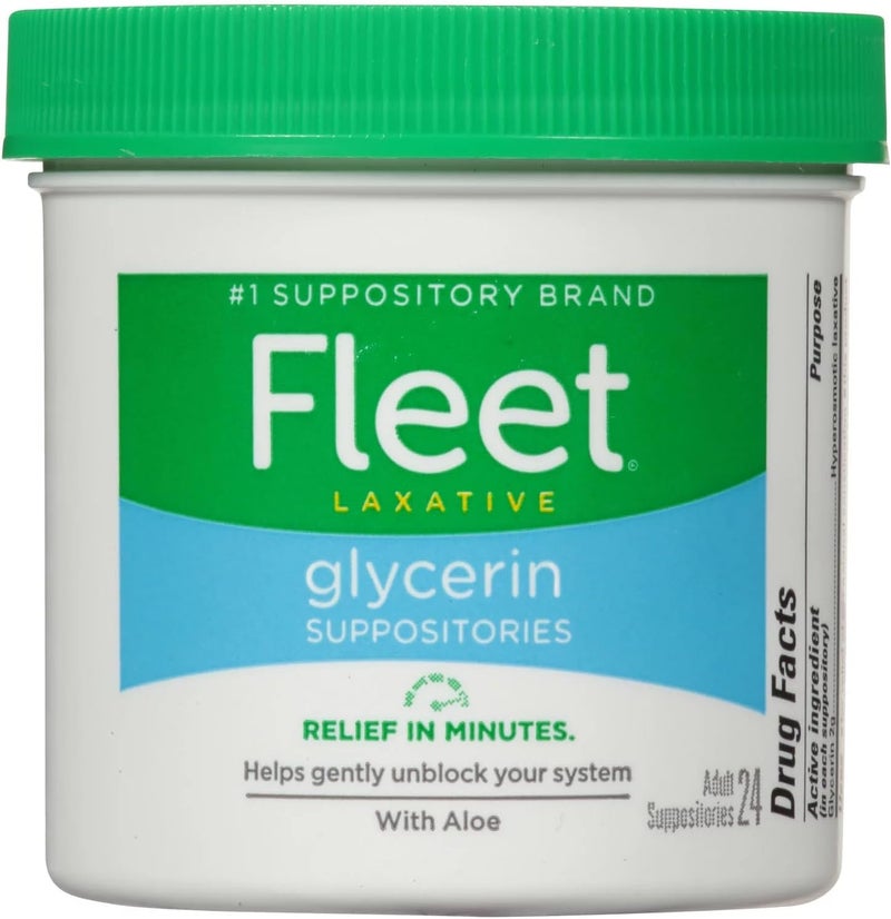 Fleet Fleet Suppos Adult Size 24s Fleet Adult Glycerin Suppository Laxatives 