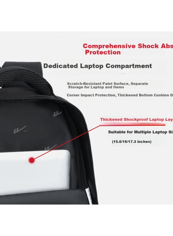 Pull Back Warrior Large Capacity Backpack For Middle And High School Students, Men's Commuter Casual Business Laptop Travel Backpack - Image 4