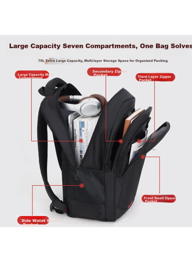 Pull Back Warrior Large Capacity Backpack For Middle And High School Students, Men's Commuter Casual Business Laptop Travel Backpack - Image 2