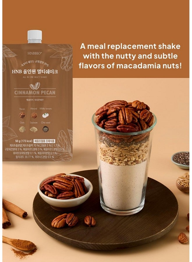 Generic Korean Food All-In-One Multi Shake Cinnamon Pecan(50g*7 Packs) Dietary Fiber, Essential Amino Acids, Vitamins, 7-Day Convenient Individual Packs (12.35 oz)  - Image 4