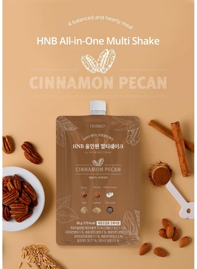Generic Korean Food All-In-One Multi Shake Cinnamon Pecan(50g*7 Packs) Dietary Fiber, Essential Amino Acids, Vitamins, 7-Day Convenient Individual Packs (12.35 oz)  - Image 2