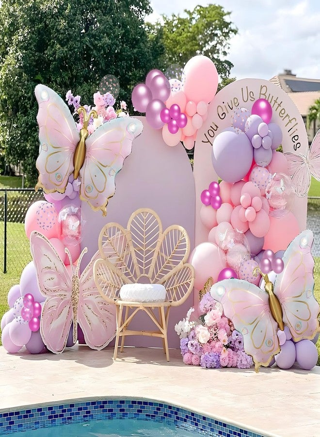 Janinus Pink and Purple Balloons Garland Arch Kit Different Sizes 18 12 5 Inch Purple Pink Confetti Balloons for Women Girls Birthday Baby Shower Wedding Bridal Shower Party Decorations - Image 4