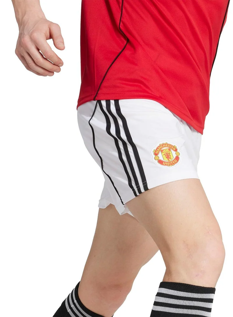 Adidas WHITE Manchester United 25/26 Home Shorts for Men | Best Price UAE