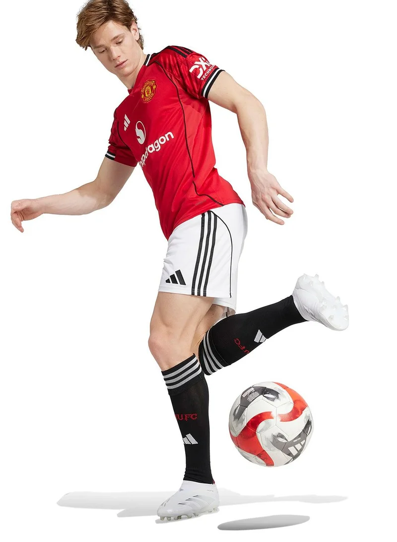 Adidas WHITE Manchester United 25/26 Home Shorts for Men | Best Price UAE