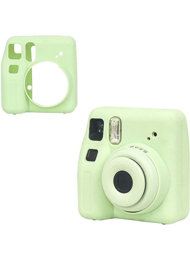 O Ozone - Silicone Case for Fujifilm Instax Mini SE Instant Camera Case |Soft Protective Camera Cover with Adjustable Shoulder Strap - Green - Image 1