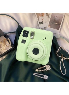O Ozone Silicone Case for Fujifilm Instax Mini SE Instant Camera Case |Soft Protective Camera Cover with Adjustable Shoulder Strap - Green  - Image 4