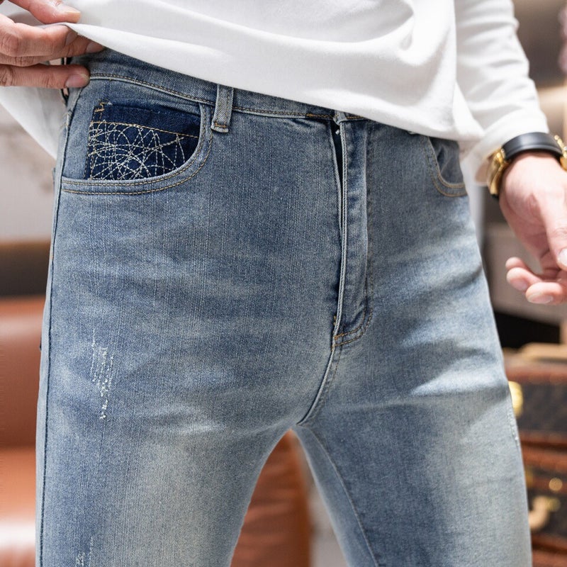 Unisex Classic Denim Jeans Loose Fit Daily Outdoor Wear - Image 5