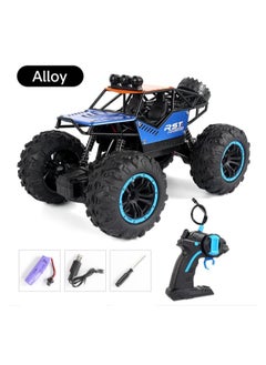 Generic Off Rode Climbing Stunt RC Car, Remote Control truck with off road tires LED Lights RC drift cars for Boys Birthday (Blue)  - Image 2