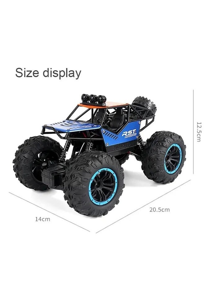 Generic Off Rode Climbing Stunt RC Car, Remote Control truck with off road tires LED Lights RC drift cars for Boys Birthday (Blue)  - Image 5