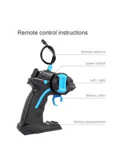 Generic Off Rode Climbing Stunt RC Car, Remote Control truck with off road tires LED Lights RC drift cars for Boys Birthday (Blue)  - Image 4