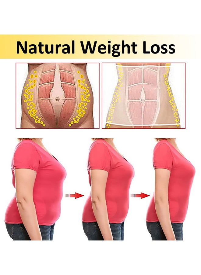EELHOE 4 Patches Shape & Tone Body Wrap, Slimming Patch, Weight Loss Patch, Promotes Fat Burning On The Abdomen, Tightens The Waist, Anti-Cellulite, Supports Fast Weight Loss, Thin Patch Navel Stick Burning Fat Weight Loss For Body Beauty, Toning Contouring Firming - Image 4