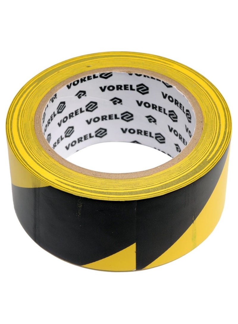 فوريل شريط تحذير فوريل ذاتي اللصق أصفر مع أسود 48 مم × 33 م