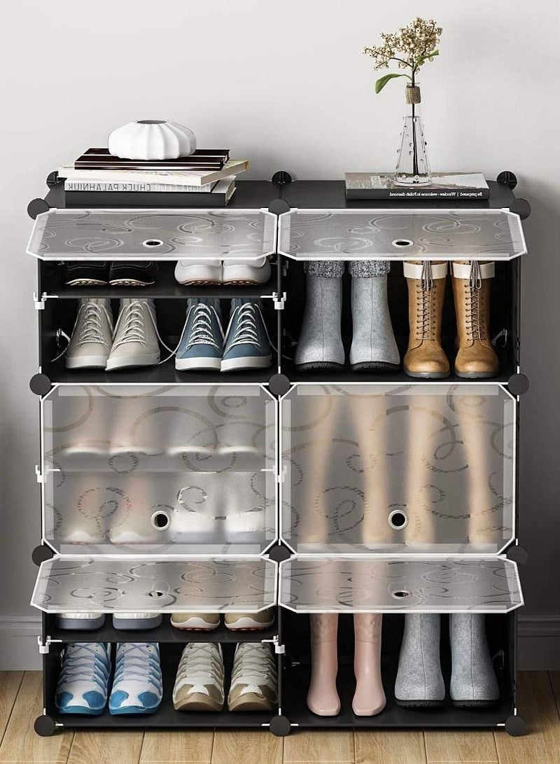 Generic 6 Cube 12 Sells Diy Shoes Wardrobe Storage Shoe Rack Shoe Tower Storage Cabinet Shoe Organizer Storage Organizer Modular Shoe Cabinet  - Image 2