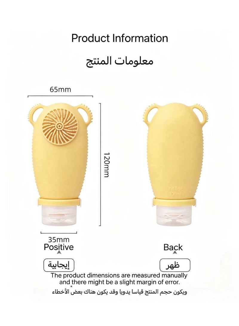 Facial cleansing brush travel bottle - Image 4