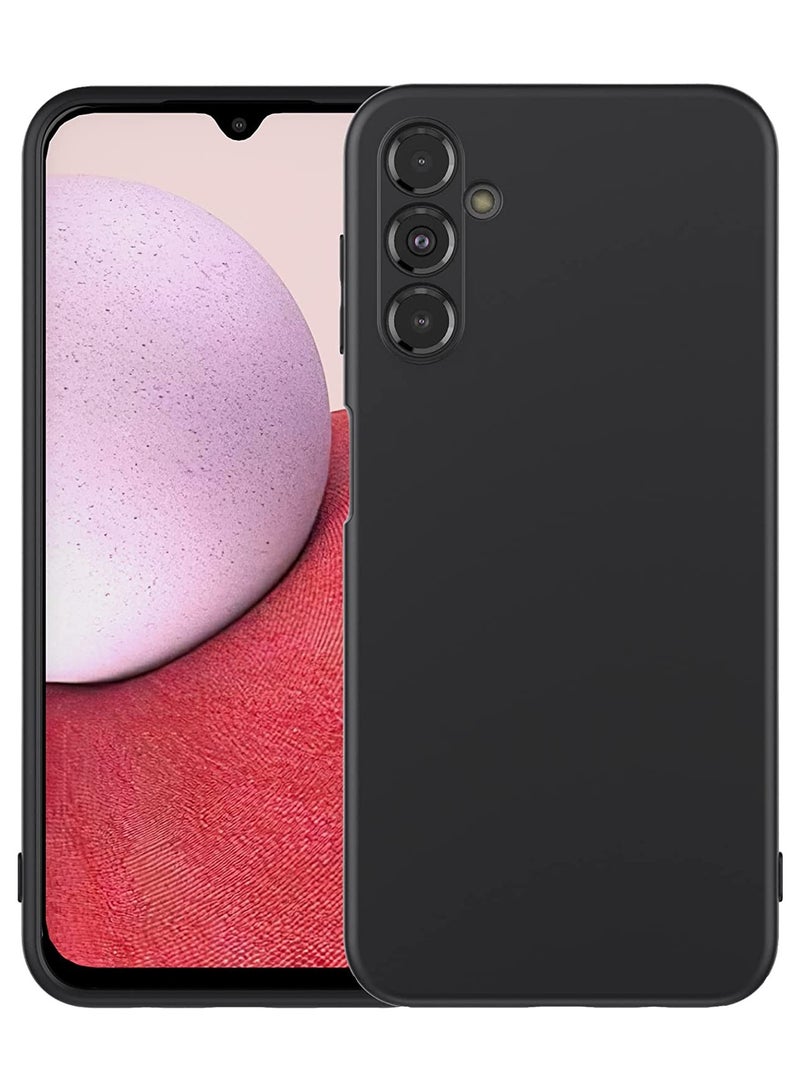 جراب Samsung Galaxy A14 5G جراب ناعم أسود مناسب من البولي يوريثان الحراري خفيف الوزن وغطاء خلفي غير لامع ومقاوم للصدمات جراب مضاد لبصمات الأصابع مصمم لهاتف Samsung Galaxy A14 5G - Image 5