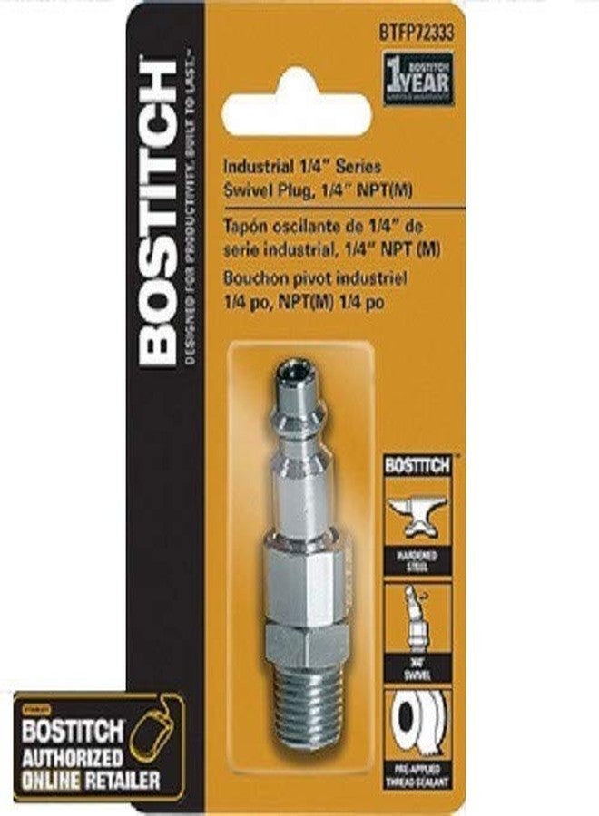 Bostitch BTFP72333 Industrial 1/4-Inch Series Swivel Plug - 1/4-Inch NPT Male Thread - Image 2