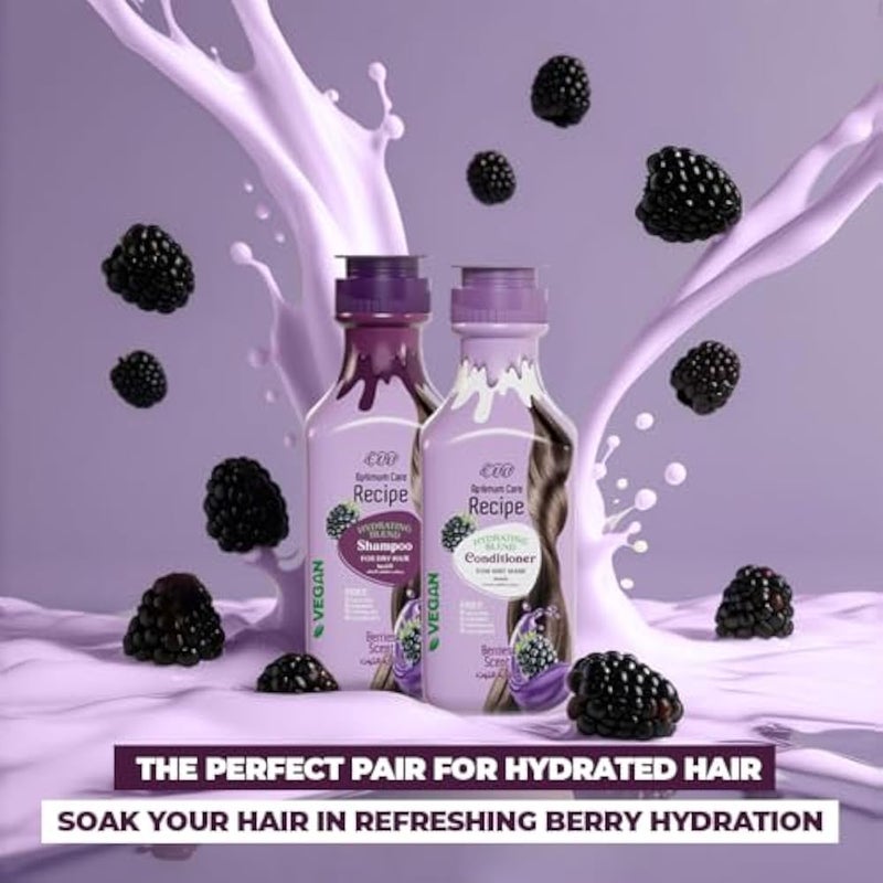 Eva Optimum Care Recipe Hydrating Blend Conditioner Berries Scent 350 Ml - Image 4