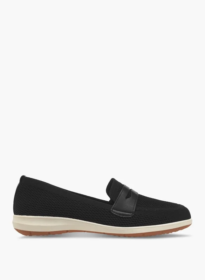 Le Confort Women Mesh Slip-On Loafers with Cutout Detail