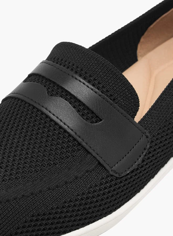 Le Confort Women Mesh Slip-On Loafers with Cutout Detail