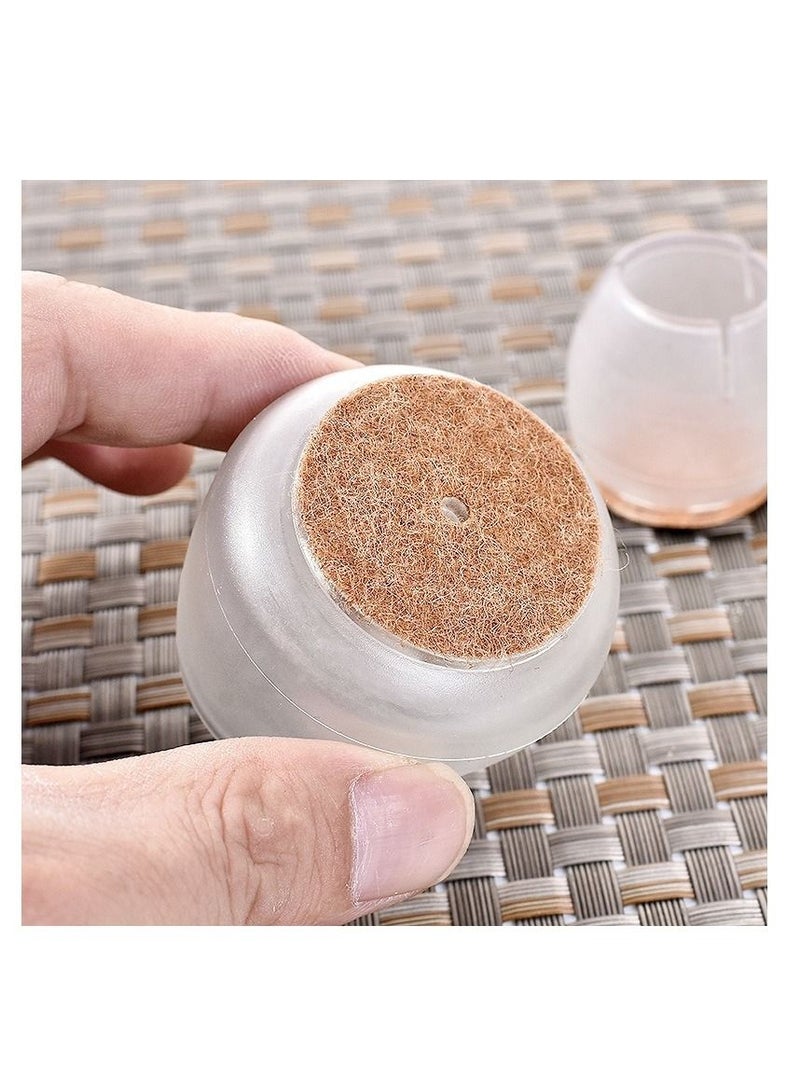 48pcs Transparent Silicone Chair Leg Furniture Legs Caps Feet Pads Furniture Table Covers Floor Protector Glides Feet Cap - Image 4