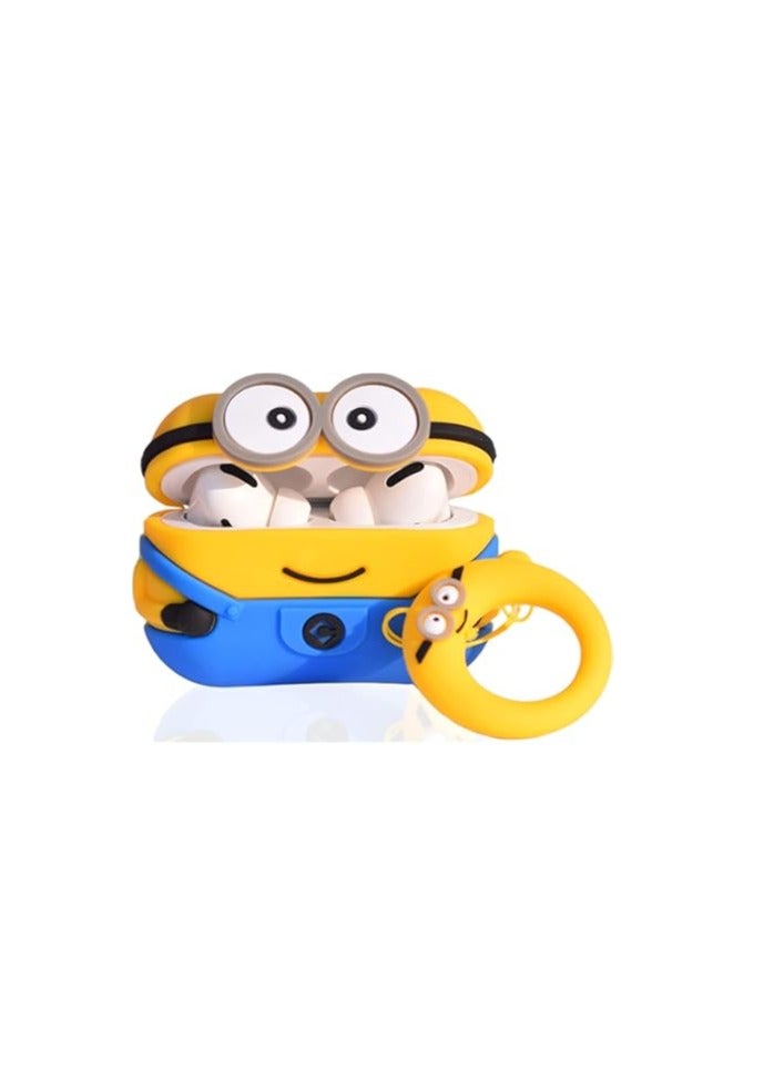 Cute Cartoon Design Case Cover for Apple AirPods Pro2/ 2nd Generation - Shockproof TPU with Keychain - AirPods Pro 2 Cover for Men and Women (Minion) - Image 4