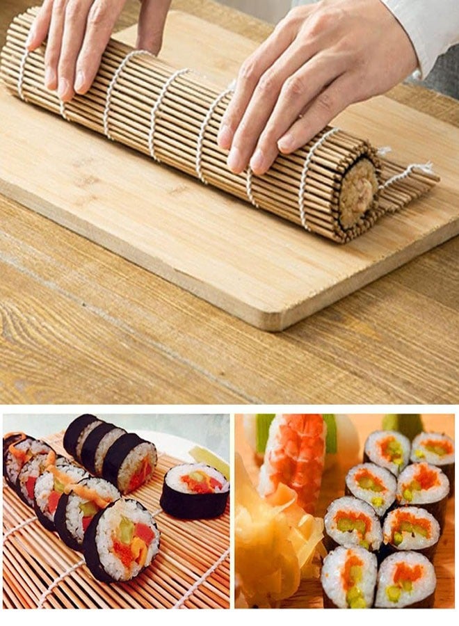 HAWAWA Sushi Making Kit Set, 10 PCS Beginner Sushi Kit Including 2 Sushi Roller, 5 Pairs of Chopsticks,1 Paddle,1 Spreader, 1 Sause Dish Set for Sushi Lovers  - Image 2