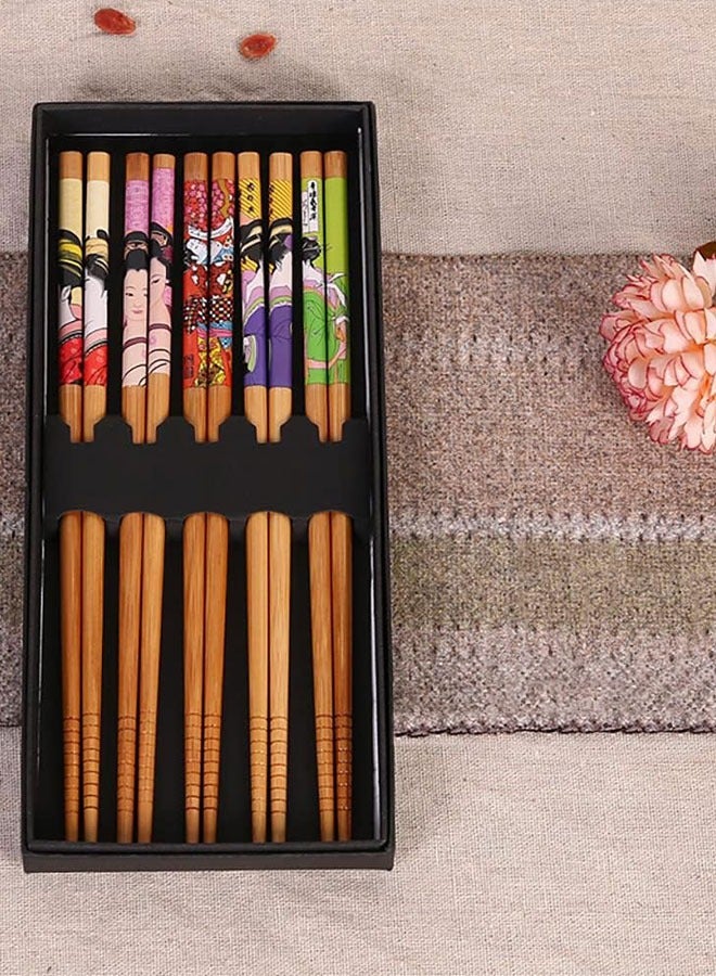 HAWAWA Sushi Making Kit Set, 10 PCS Beginner Sushi Kit Including 2 Sushi Roller, 5 Pairs of Chopsticks,1 Paddle,1 Spreader, 1 Sause Dish Set for Sushi Lovers  - Image 5