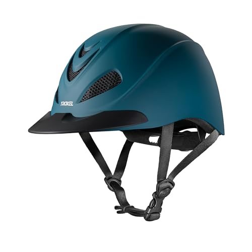 Troxel Liberty Ultralight Horse Riding Helmet LowProfile Adjustable Design Safety Horseback Riding Gear Small 658 7 Bluestone Duratec
