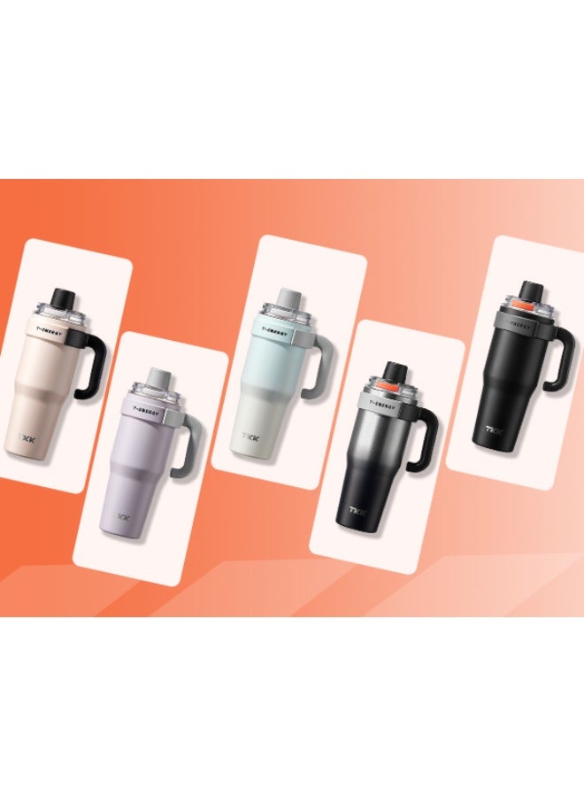 TKK 1200ml 316 Stainless Steel Water Bottle with Ceramic Coating | Black - Image 4