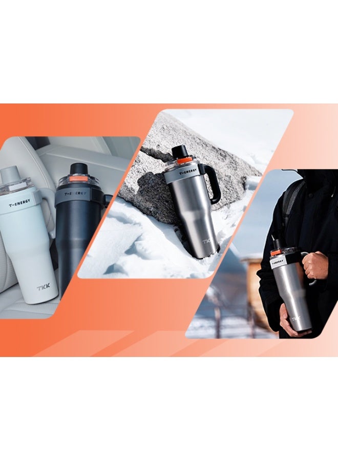 TKK 1200ml 316 Stainless Steel Water Bottle with Ceramic Coating | Black - Image 5