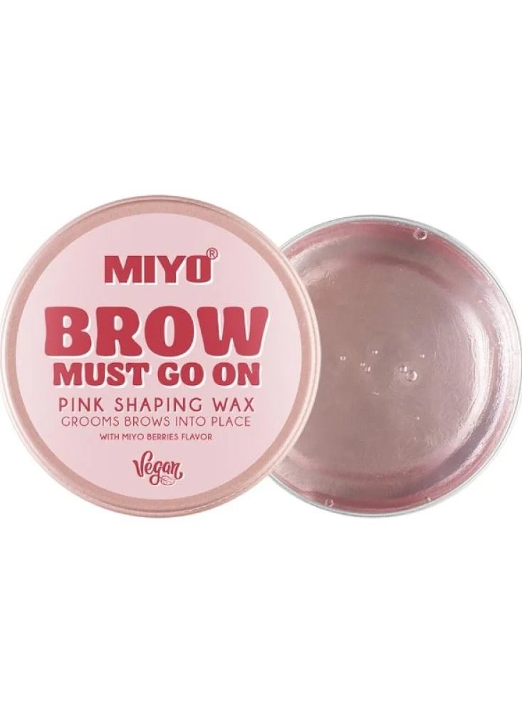 ميو شمع مثبت للحواجب براو مست جو أون من ميو  وردي شفاف | 30 جرام