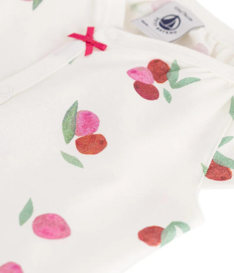 بيتي باتو Baby short romper in cotton with fruit print