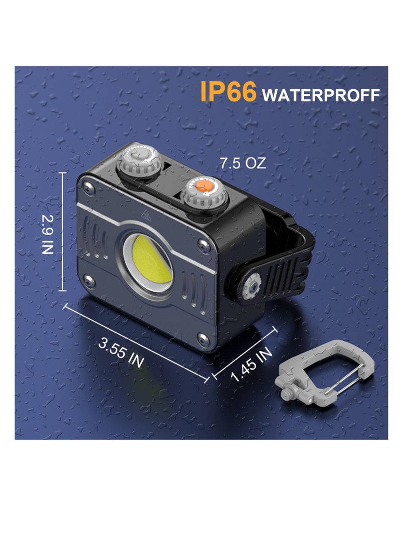 LED Work Light 10000mAh, Rechargeable Magnetic Work Light 1500LM with 360° Rotate Carry Bag, IP66 Waterproof Portable LED Worklight with Stepless Dimming, 5 Modes, For Car Repairing, Camping - Image 5