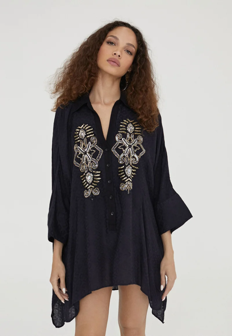 Lola Casademunt Camisole with embroidered chest