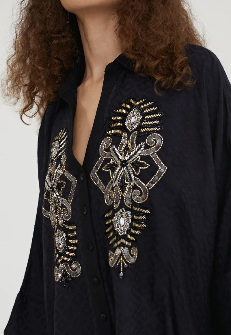 Lola Casademunt Camisole with embroidered chest