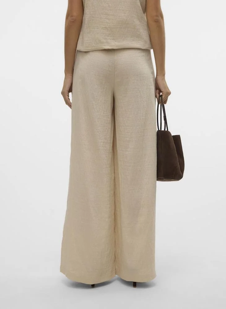 فيرو مودا Pleated High Waist Plazzo Pants