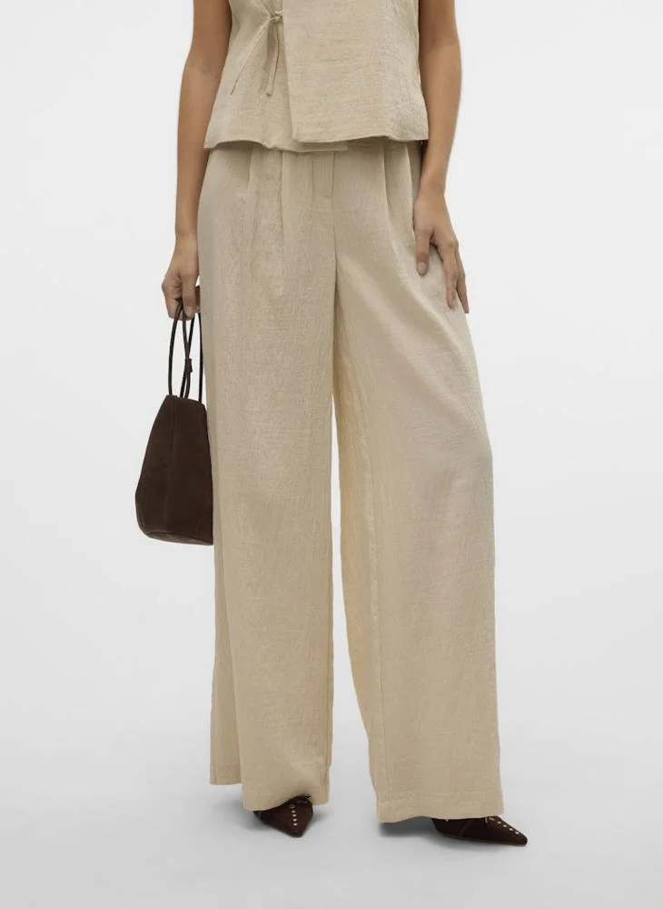 فيرو مودا Pleated High Waist Plazzo Pants