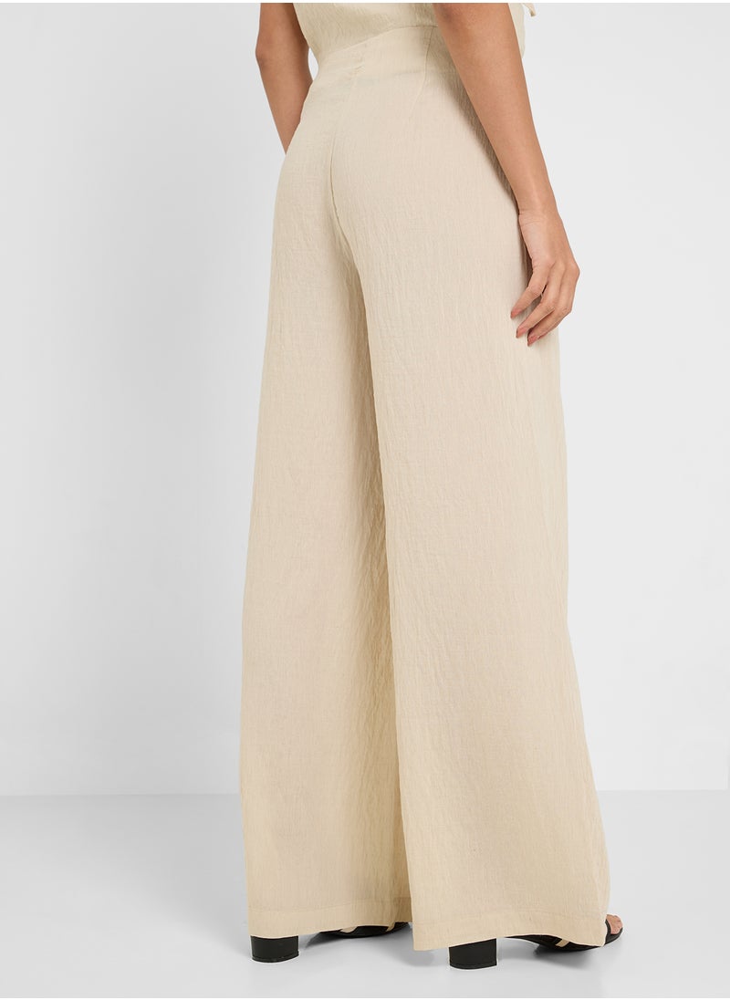 VERO MODA Pleated High Waist Plazzo Pants  - Image 2