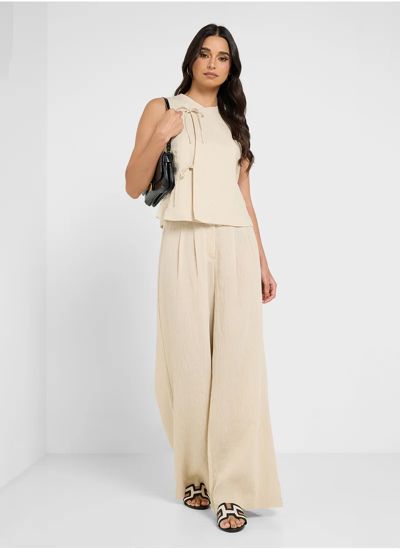فيرو مودا Pleated High Waist Plazzo Pants